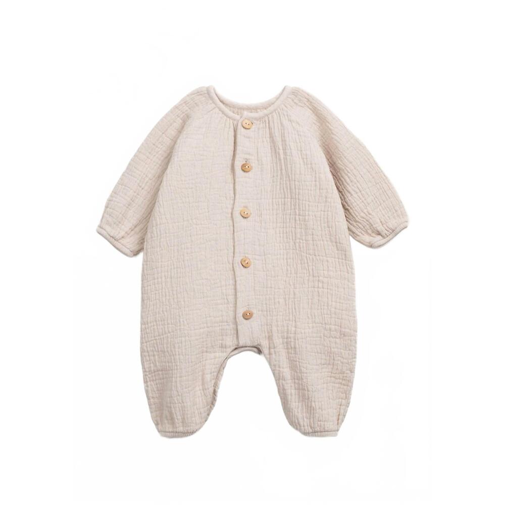 NEW PLAY UP unisex gauze romper in sand